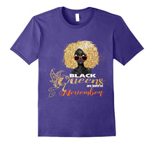 Black Queens Are Born in November Tshirt