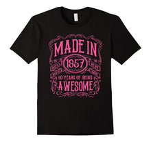 60th Birthday Gift T-Shirt Made in 1957 Awesome Pink