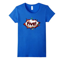 5th Birthday Age Five Comic Superhero Shirt