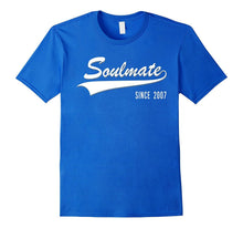 10th Anniversary Gifts Soulmate Since 2007 Couple Tshirt