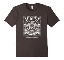 August Is When Legends Are Born 1957 60th Birthday T-Shirt