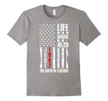 20th Birthday Gift T-Shirt June 1997 the Birth of Legends T
