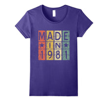 36th Birthday Gift Vintage 1981 T-Shirt Made in Men & Women