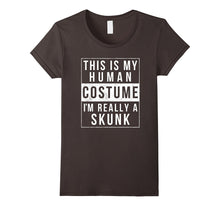 Skunk Halloween Costume Shirt Funny Easy for Kids Men Women