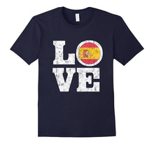 Spain Love T-Shirt Spanish Flag Distressed Tee