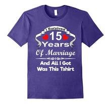 15th 15 Year Wedding Anniversary Shirt Marriage Husband Wife
