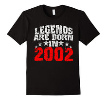 Legends Are Born in 2002 15 Years Old Birthday Gift T-Shirt