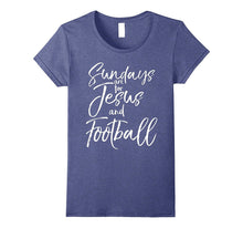 Sundays Are for Jesus and Football Vintage Christian Shirt