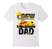 Crew Dad T-Shirt - Construction Birthday Party - Dump Truck