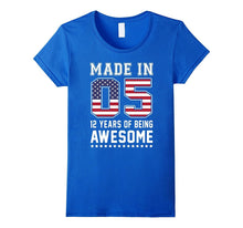 12th Birthday Gift T-Shirt Made in 05 Cute 12 Yrs Old Gift