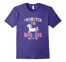 Promoted to Big Sister Shirt 2017 Unicorn New Sibling Tee
