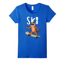 Cat on a Skateboard With Sunglasses, Funny 8th Birthday Tee