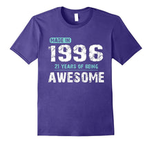 Made in 1996 Shirt Gift for 21st Years of Being Awesome Tee