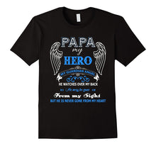 Papa My Hero My Guardian Angel T Shirt, Papa My Hero T Shirt