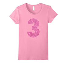 Kids 3rd Birthday Bling Gift T-Shirt for 3 Year Old Girls