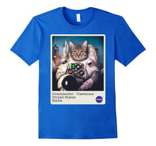 NASA Commander: Clawsome Cat Astronaut Graphic T-Shirt