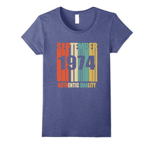 Retro Sept 1974 T-Shirt 43 Yrs Old Bday 43rd Birthday Tee