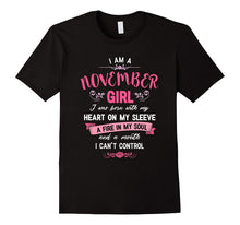I Am a November Girl T-Shirt Womens Birthday Gifts Shirt