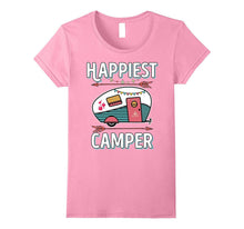 Happy Glamper Camper - Camping Hiking T-Shirt
