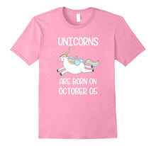 Born on October 5th Funny Unicorn Birthday Tshirt