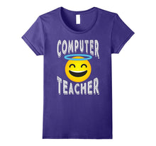 Computer Teacher Shirt - Angel Emoji Computer Teacher Tee