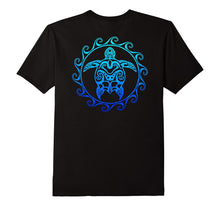 Ocean Blue Tribal Hawaiian Sea Turtle T-Shirt