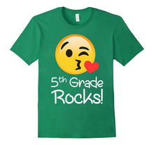 5 Th Grade Rocks Emoji tShirt Funny Fifth Graders & Teachers