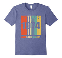 Retro Sept 1974 T-Shirt 43 Yrs Old Bday 43rd Birthday Tee