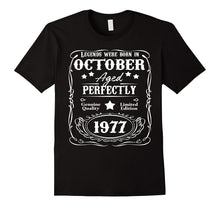 40th Birthday Shirt Legends Were Born October 1977 T-Shirt