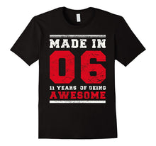 11th Birthday Gift T-Shirt Made in 2006 Awesome 11 Years Old