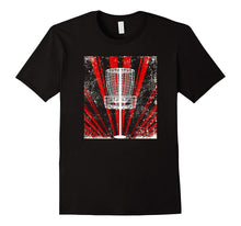 Red Sunburst Disc Golf Basket T-Shirt