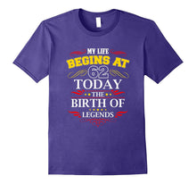 My Life Begins at 62 T-Shirt, Adult 62th Birthday Shirt