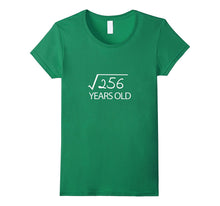 16th Birthday Gift Shirt 16 Years Old Funny Square Root Tee