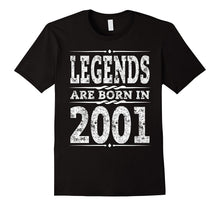 Funny Legends Are Born in 2001 T-Shirt 16th Birthday Gift