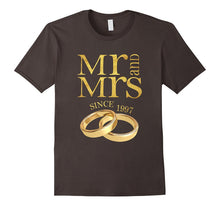 20th Wedding Anniversary T-Shirt Mr & Mrs Since 1997 Gift