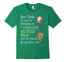 Dear Santa All I Want for Christmas Funny Xmas T Shirt