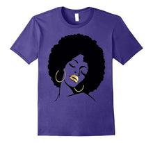 Afro Diva Black Girl Magic Shirt Gold Lips Natural Melanin