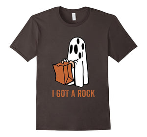 "I Got a Rock" Funny Halloween T-Shirt Ghost Costume Gift