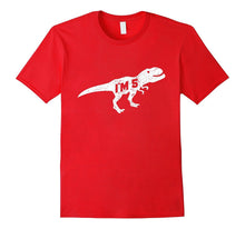 5th Birthday Dinosaur Shirt Age 5 for Boy Child