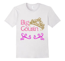 Big Cousin T-Shirt - Princess Crown Swirls 1