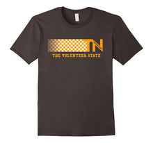 Tennessee State Shirt TN White Orange Checkerboard Tee