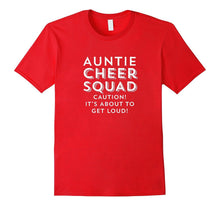 Cool Aunt Cheer Squad T-Shirt Funny Quote Tee