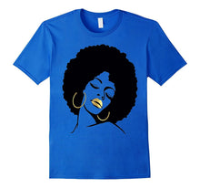 Afro Diva Black Girl Magic Shirt Gold Lips Natural Melanin