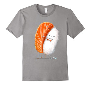 "Sushi Hug" Cute Kawaii Illustrative Graphic T-Shirt