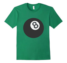 8 Ball Emoji T-Shirt Magic Eight Billiards Pool Cue Black