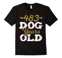 483 Dog Years Old T-Shirt Funny 69th Birthday Gag Gift