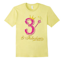 3rd Birthday Girl Fabulous Princess Shirt
