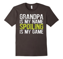 Mens Grandpa Is My Name Spoiling Is My Game Shirt