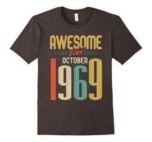 Awesome Since October 1969 T-Shirt Funny 48th Birthday Tee
