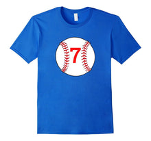 "#7 Birthday Baseball" Birthday T Shirt